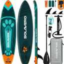 SOLAVERO 10'6" Inflatable Stand Up Paddle Board for Adults Supports 450LB