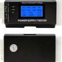 Computer PC Power Supply Tester, ATX/ITX/IDE/HDD/SATA/BYI Connectors Power Supply Tester, 1.8'' LCD Screen (Aluminum Alloy Enclosure)