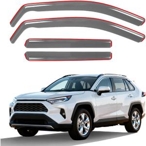 in-Channel Window Rain Guards for 2019-2025 Toyota RAV4, Window Deflectors Window Visors for Toyota RAV4 Accessories 2025, 4 pcs