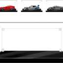 Acrylic Display Case for Lego Speed Champions Car ,Clear Display Box Dustproof Acrylic Case with Black Base,Size:8.664.333.15 in(NOT Included The Model)
