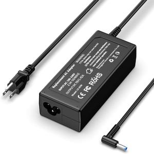 65W 45W Laptop Charger Compatible with HP Elitebook Probook Zbook Pavilion Stream Envy -Smart Blue Tip 19.5V 3.33A Computer Power Adapter