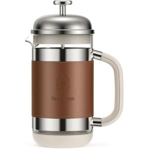 Hazel Quinn French Press Coffee Maker, 450ml/15oz, Heat-Resistant Borosilicate Glass, 304 Stainless Steel, BPA-Free, Easy to Clean, Precision Filtration for Coffee & Tea, Ideal for Home, Travel Hazel Quinn French Press Coffee Maker, 450ml/15oz, Heat-Resistant Borosilicate Glass, 304 Stainless Steel, BPA-Free, Easy to Clean, Precision Filtration for Coffee & Tea, Ideal for Home, Travel