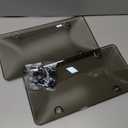 Universal License Plate Shields, 2 Packs Clear Protector with Fastening Screws, Screw Driver,12.2"x6.3"