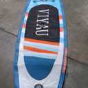 VIYAU Inflatable SUP Board, Stand Up Paddling Board Equipped with 3-Piece Adjustable Aluminum Paddle + Hand Pump, 320 × 81 × 15 cm