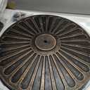 EliteShade USA Umbrella Base Stand Market Patio Outdoor Heavy Duty Umbrella Holder with Concave Radial Pattern,Bronze