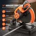 VEVOR Abrasive Chop Saw 14in/35cm Blade 2300W 3600RPM Steel Cutting Machine