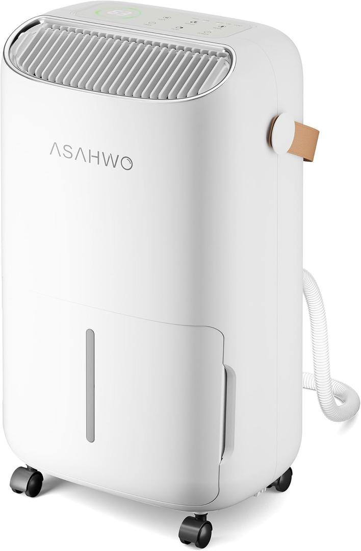 Dehumidifier for Basement,Home,Bathroom,Bedroom 20 pint/Day 2000 Sq ft Dehumidifiers with Drain Hose,Most Efficient Energy Star,Intelligent Humidity Control,3 Modes,24H Timer (20 Pint)