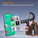 DEPGI Smart Grip Strength Trainer with App, Digital Hand Gripper with 10-130LB Resistance for Muscle Building & Injury Recovery 2 Pack)