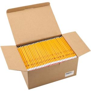 Madisi Wood-Cased #2 HB Pencils, Yellow, Pre-sharpened, Bulk Pack, 576 pencils in box
