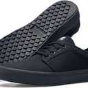 Shoes for Crews Unisex Slip-Resistant Work Sneakers  Comfortable, Non-Slip Work Shoes for Men & Women in Hospitality, Retail, Food Service & More - Merlin (9.5 Women/8 Men, Black)