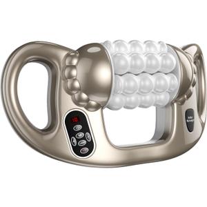 Cellulite Massager Roller,Rolling Percussive Massager,Muscle Relaxation,Deep Tissue and Muscle Recovery,Percussion Massage,Rechargeable,6-Speed Reversible Spin