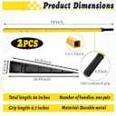 Wheelbarrow Handles Kit,1 Pair 60 Inch,Yellow