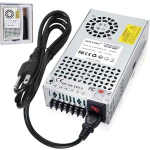 24V 20A 480W DC Switching Power Supply, Universal Transformers AC110V/220V (SMPS), Upgraded Output Port with Power Cord, 24 Volt Power Supply for 3D Printer, CCTV Camera Security System