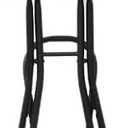 Folding Bar Stools for Adults, Portable Plastic Folding Stool with Handle, Indoor 28 inch Collapsible Stool Tall Bar stools for Kitchen Outdoor Travel (Black, H72cmxW31cm(28x12inch))