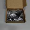 1/4-20 Adjustable Furniture Leveler, 12 Pack Rubber Leveling Feet Screws in Threaded, Feet Levelers Screw On Furniture Glide Leveling for Table, Chair, Furniture Legs