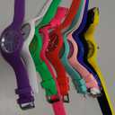 CdyBox Men Women Silicone Band Wristwatches Jelly Colorful Wrist Watch Analog Sports Watch Wholesale (Pack of 10)