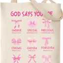 Canvas Tote Bag Gift - Funny Reusable Cloth Bags Vintage Totes Gifts for Women Shopping Grocery Lover Books Reader