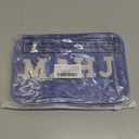 SilTriangle Empty Mahjong Tile Bag American PVC Clear Mahjong Case Size 166 Waterproof Zippered Storage Tile Holder Rack Bag for Game Lover Gift Travel, Case Only (Navy Blue,Mahj)