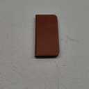 SHIELDON Case for iPhone 15 Pro Max 6.7", Genuine Leather Wallet Flip Magnetic Cover RFID Blocking Credit Card Holder Kickstand TPU Shockproof Case Compatible with iPhone 15 Pro Max 5G - Retro Brown
