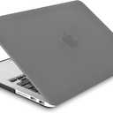 KECC Compatible with MacBook Air 13 inch Case 2010-2017 Release (Old Version) A1466 A1369 Italian Leather Hard Shell for MacBook Air 13.3 inch, Grey Leather