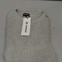 JMIERR Men's Crewneck Pullover Sweater Waffle Textured Knitted Sweaters Casual Loose Fit Sweaters with Ribbing Edge (Medium, Gray)