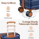 Luggage Sets 3 Piece, 20 Inch Hardshell Carry On Luggage 22x14x9 Airline Approved, Suitcase with TSA Locks & YKK Zippers, Carry On Suitcase with Wheels for Men & Women Travel