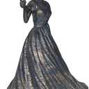 Sculptures Home Decor Bookshelf Decorative Objects Resin Large Home Decor Girl Statue Holding Bird Office Shelf Decor Room Decor Gifts for Women