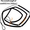 High Jump Bungee Cord Crossbar Training Equipment Elastic Bungee Crossbar Foam Cord Track and High Jumping Training Equipment for Athletes Beginner Field Track Cord Starting Accessories