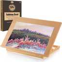 Tabletop Easel for Painting, 24.88"x17.28" Extra Large Adjustable Beechwood Drawing Board, Drawing Art Easel for Sketching and Diamond Art