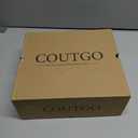 Coutgo Womens Knee High Boots Wide Calf Kitten Heel Pointed Toe Long Boots Pull On Winter Dress Shoes