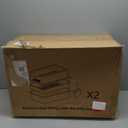 Stainless Steel Sifting Litter Box, 23.6" L x 15.7" W x 13" High Sided Metal Sifting Cat Litter Box for Pine Pellets, Enclosed Sifting Box with Lid, Anti-Leakage, Easy Clean for Big and Multiple Cats