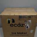 ecozy Nugget Ice Maker Dispenser, Smart 2-in-1 Pebble Ice Machine Countertop & Water Dispenser with App Control, Self-Cleaning, Auto Lighting, TDS Monitor, Measured Dispensing, 33Lbs/Day (Dark Gray)