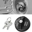 Locking Gas Cap with Key, 10504 31780 77300-47020 Fuel Tank Lock Compatible with Toyota 4Runner FJ Cruiser Chevy Silverado 1500/2500/3500 Camaro Honda GMC Nissan Acura Mazda Cadillac Subaru 