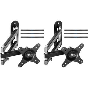 Suptek TV Wall Mount Swivel Tilt Rotation Full Motion Adjustable Articulating for Most 15-32 inch LED, LCD Monitor Wall Mount VESA 75,100, 2 Packs (MA2720-2) (Black)