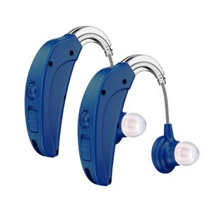 Hearing Aids Amplifiers for Seniors, Wireless Rechargeable Hearing Amplifier Aids, Adjustable Volume Sound Amplifier Device with Noise Cancelling, Digital In-Ear Hearing Devices