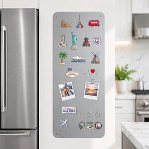 Travel Magnetic Display Board : Non-Magnetic Fridge Wall Solution