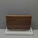 Xinzuo Magnetic Knife Block, Natural Walnut Knife Holder Stand for Counter Top,with Strong