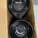 Tioncy 50 Pcs Bowls Set Unbreakable Dessert Soup Salad Bowls for Pasta Cereal Soup Dishwasher Safe (10 oz,Black)