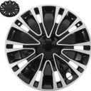 Amosfun Automotive Wheel Hub Covers 15.35 Inch Universal Vehicle Wheel Hub Cover Cap Car Exterior Accessory Easy Installation