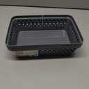 Glad Plastic Storage Basket Set - Multipurpose Drawer Trays, Kitchen Pantry Containers, and Bathroom Bins - 6 Pack Medium Organizers, Grey