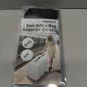 Vigorport Luggage Straps, Metal Luggage Connector Straps for Suitcases, Stretchable Add a Bag Adjustable Accessories Travel Belts (Black, Normal) (1W)