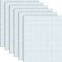 Ctosree 6 Pack 8.5" x 11"Graph Paper Pads, 10x10 Quad Ruled, 50 Sheets/100 Pages graph paper for Engineer Architect Designer Mathematician Draftsman (Blue)