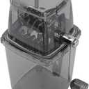 Hand Crank Ice Crusher, Manual Hand Crank Operated Breaker, Portable Chopper Transparent Stainless Steel Breaker Making Drinks Machine for Fast Coarse Shaved Fine Chips Ho (Gray)