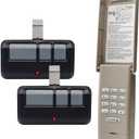 Garage Door Opener Keypad with 2 Garage Door Remotes for Liftmaster Chamberlain Craftsman Opener Remote Keypad, Replaces 877/878MAX 893MAX 893LM 971LM 877LM G940EV-P2