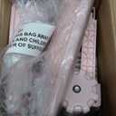 VANNON Pet Standing Water Dispenser Top Fill Dog Water Bottle Dispenser with Stand Leakproof Pet Slow Water Bottle for Small Animals, 13oz, BPA Free, Adjustable Height, Pink