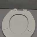 Bemis 500EC Durable Wood Toilet Seat with Easy Clean Hinges, Made in USA, Round, Biscuit