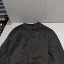 Schine Women's Lightweight Textured Bomber Jacket Casual Loose Fit Zip Up Crew Neck Long Sleeve Soft Outerwear for Daily Wear (Black) Medium