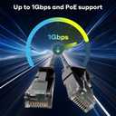 Cat6 Ethernet Cable 3 FT (10-Pack), Snagless Cat 6 Patch Cable, Upgraded Transparent Flexible PVC Jacket, OFC Oxygen-Free Copper, 1Gbps, Internet Network Cable, Cat6 Cables, UTP, Black Cable -10 Pack