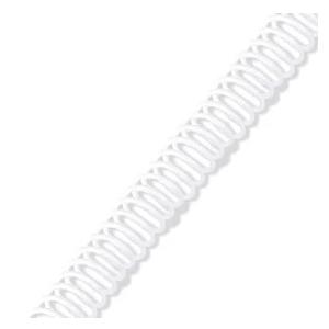 Rayson 3/4" Plastic Spiral Binding Coil, 160 Sheets Capacity, 4:1 Pitch 19mm White Coil Binding Spines for Business and Educational Purposes, Pack of 50