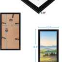 HUKONHEP 12x19 Black Picture Frames, Photos Frame with Plexiglass, Wall Gallery Photo Frames, Horizontal and Vertical for Wall Mounting, Home Office Decoration